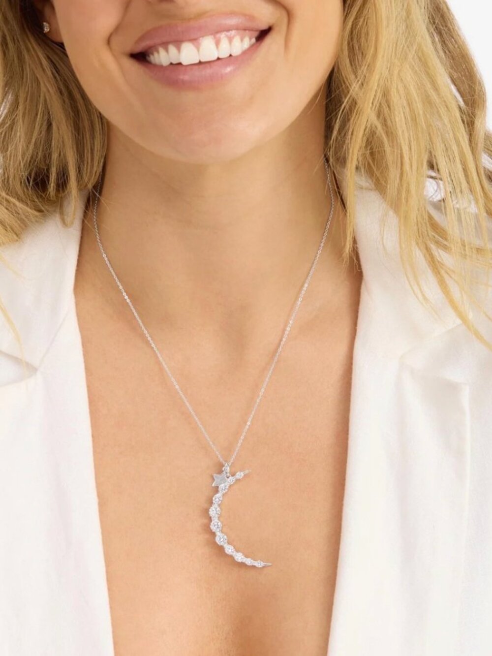 Melinda Maria "What Dreams Are Made Of" Necklace - Silver - NWT